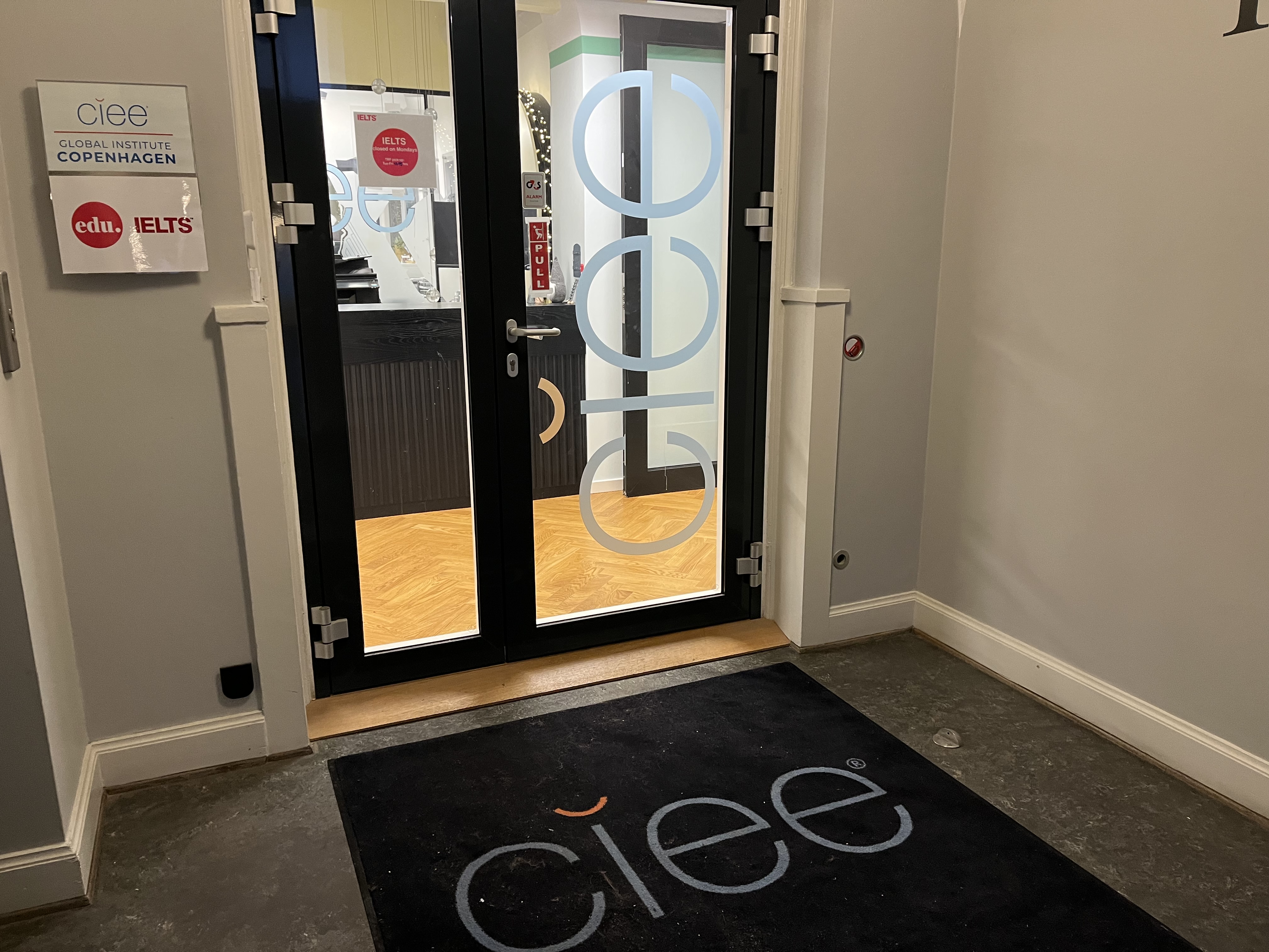 front door to ciee copenhagen study center